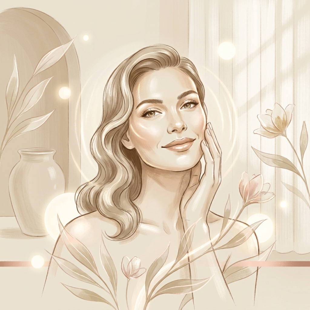 Woman with glowing even skin tone representing results from compounded medication for dark spots and hyperpigmentation