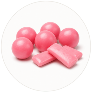 Bubble Gum Flavor Glossy pink bubble gum