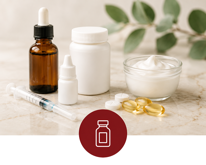 Flavor and Dosage Forms Careful mixing in an apothecary lab