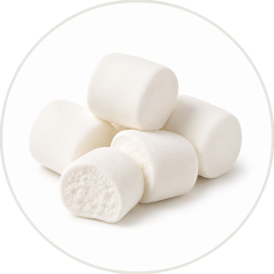 Marshmallow Flavor Pillowy marshmallow cluster