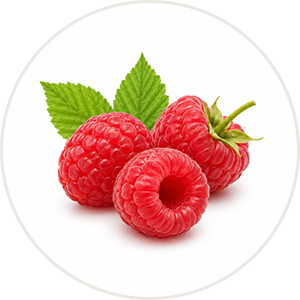 Raspberry Flavor bright red raspberries