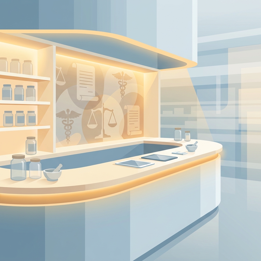Modern compounding pharmacy environment illustrating legal semaglutide compounding pathways in 2026 Modern compounding pharmacy environment illustrating legal semaglutide compounding pathways in 2026