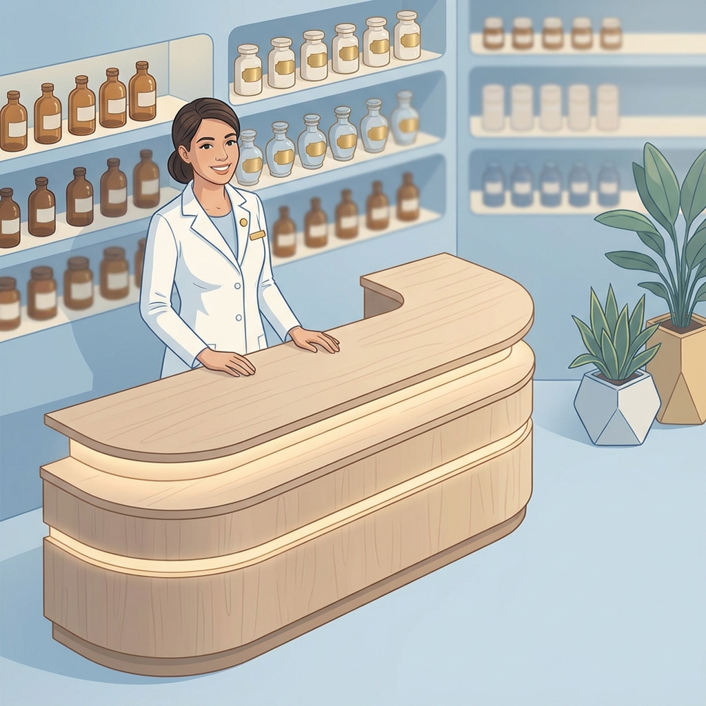 Pharmacist in modern compounding pharmacy — knowing when to use a compounding pharmacy starts with expert guidance. Pharmacist in modern compounding pharmacy — knowing when to use a compounding pharmacy starts with expert guidance.