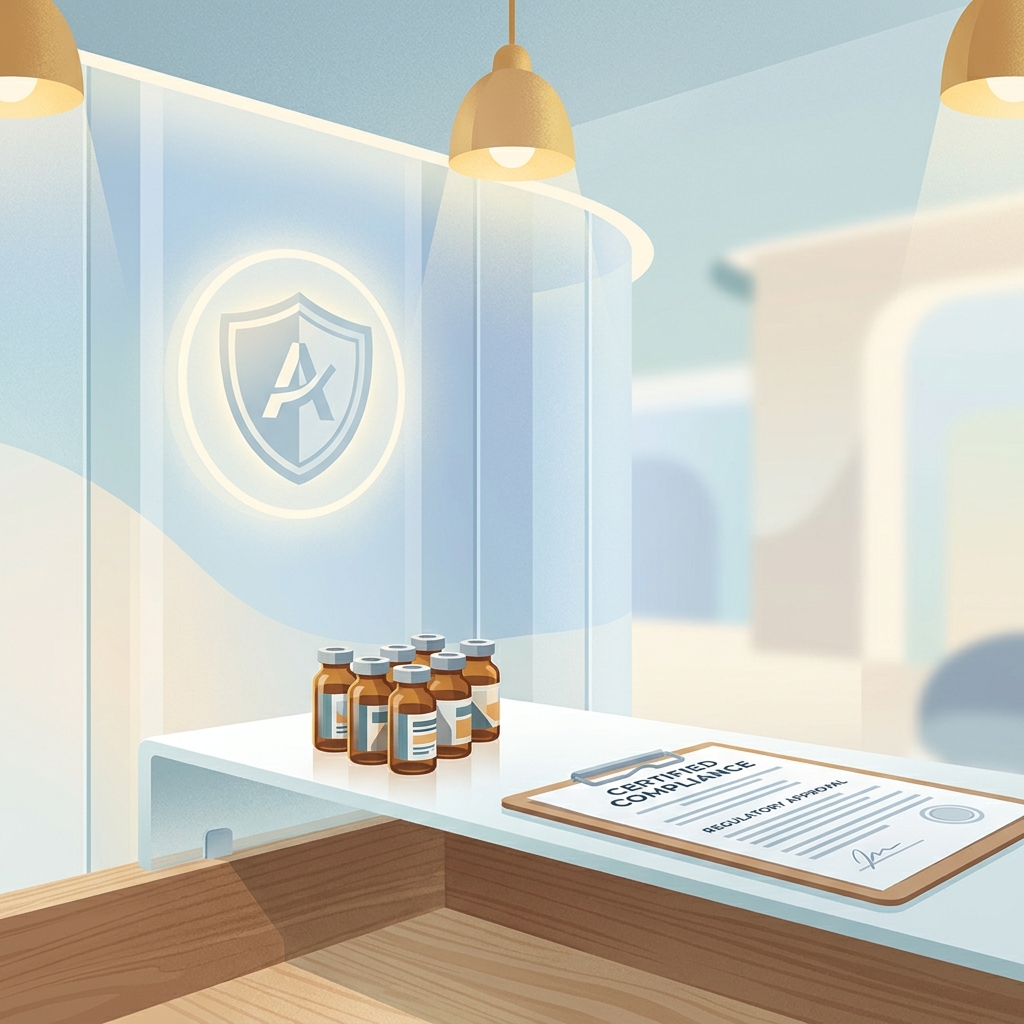 Modern compounding pharmacy environment representing compliant medical weight loss compounding pharmacy partnerships in 2026.