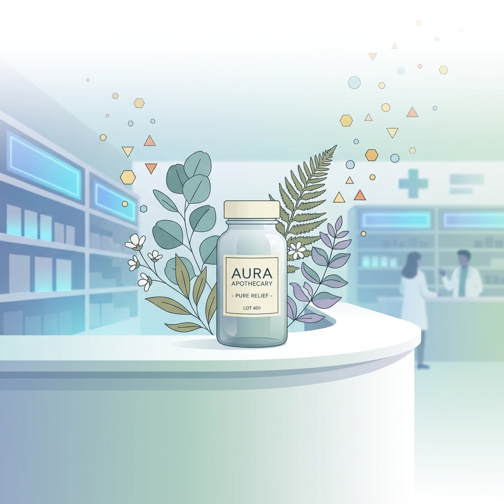 Custom allergen-free medication bottle representing a medication allergy alternative compounding pharmacy solution