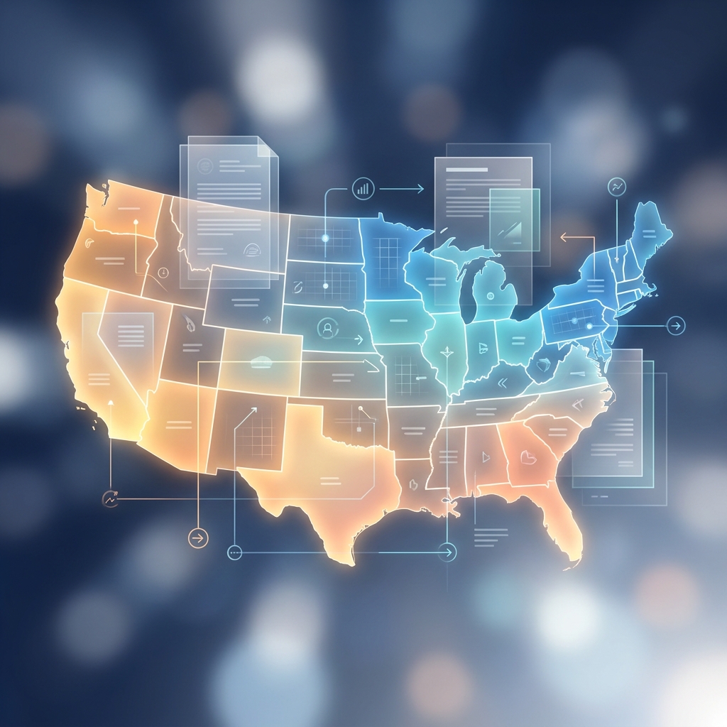 Color-coded US map illustrating state regulations compounding pharmacy compliance zones for 2026