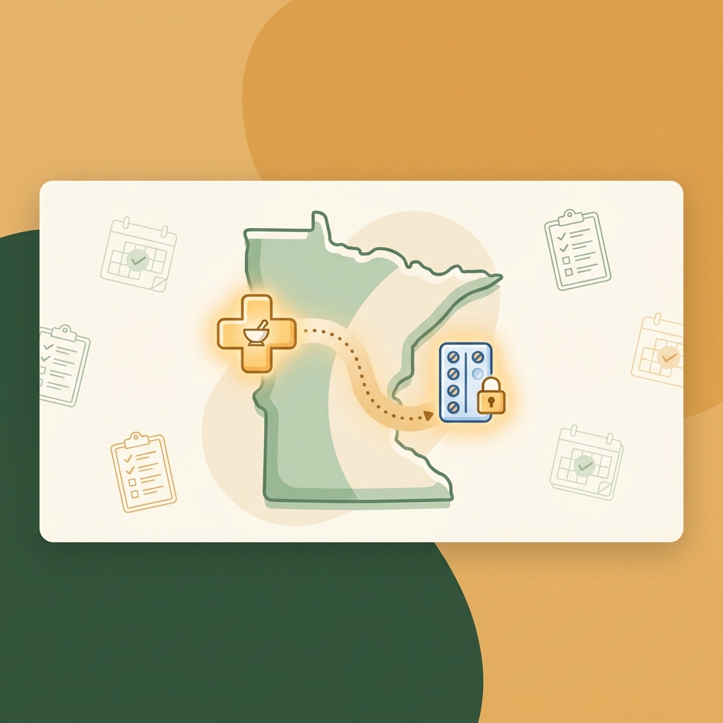 Illustration symbolizing Fairview Specialty Pharmacy transition planning for Minnesota patients