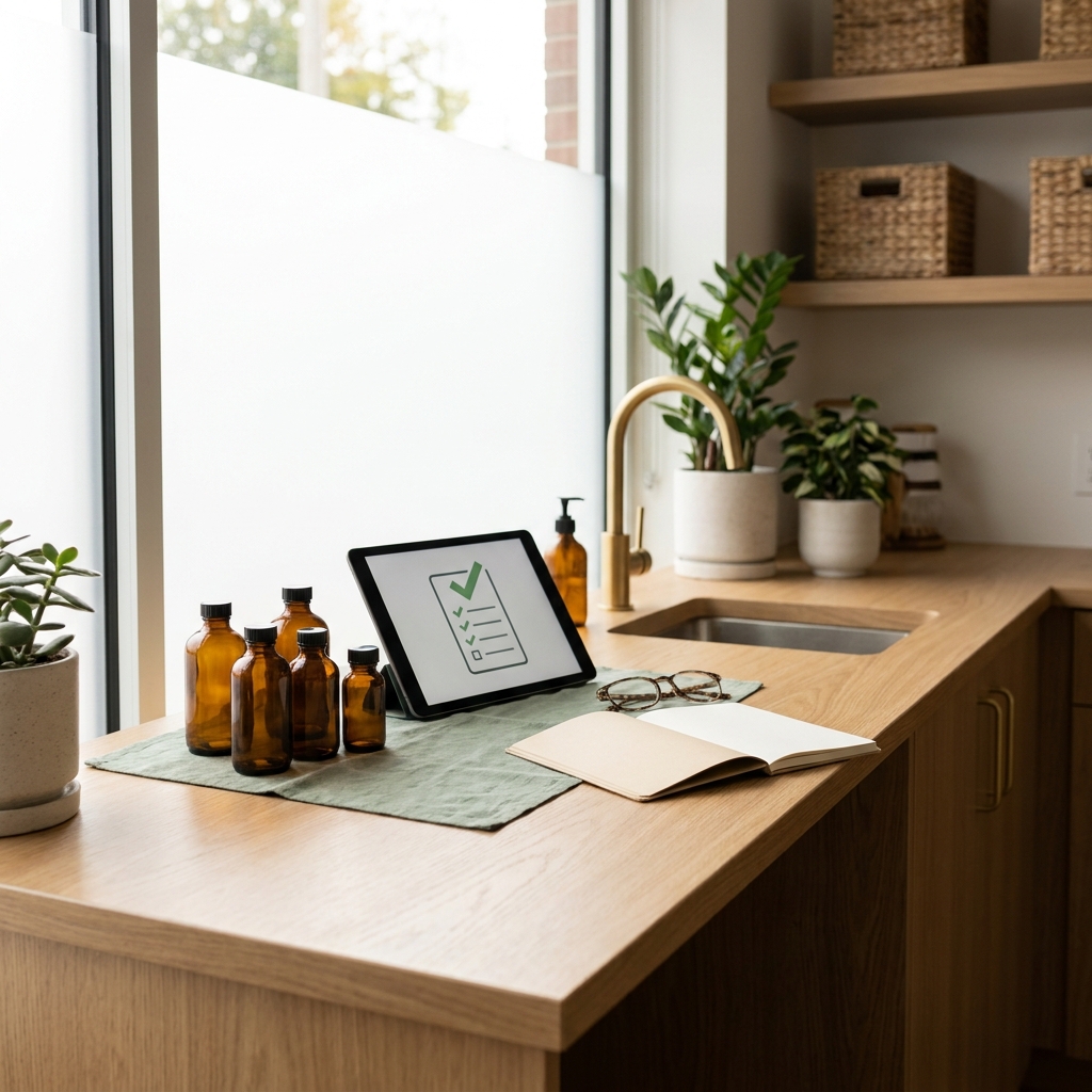 Organized pharmacy desk symbolizing Koshland Compounding Pharmacy pricing and access guide