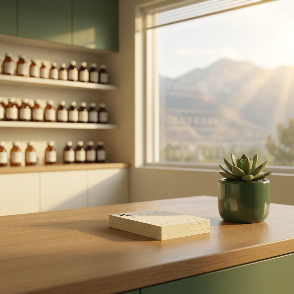 Modern pharmacy interior representing South Valley Compounding Pharmacy services