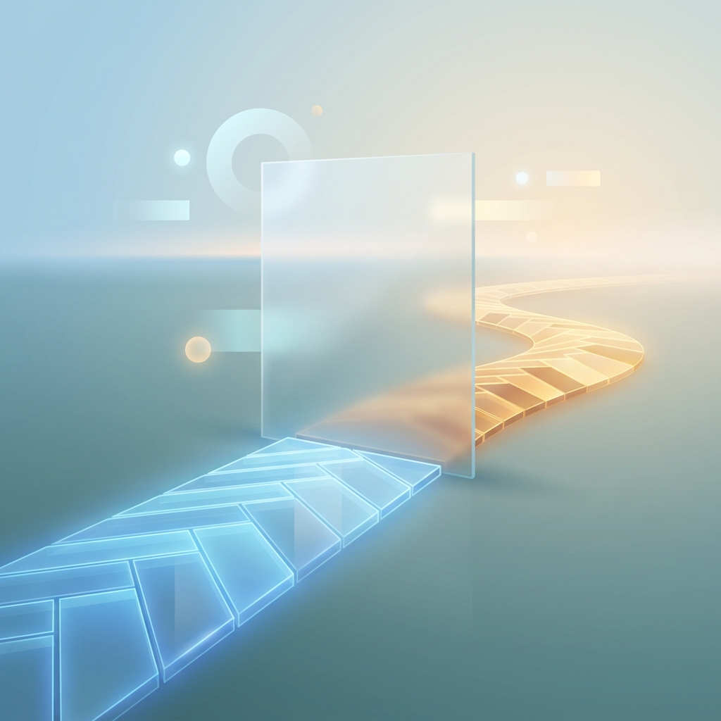 Conceptual illustration of a path stopping at a barrier, symbolizing Lumicera specialty pharmacy formulary limits